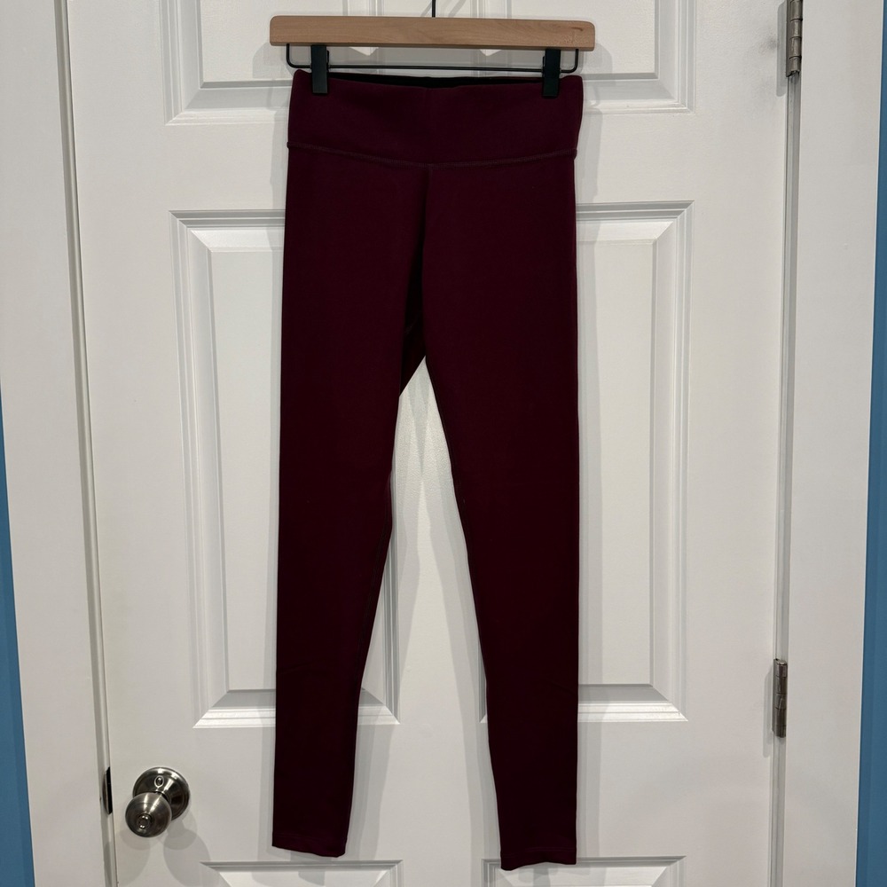 Victorias Secret PINK Ultimate Burgundy High Waisted Leggings Womens Size XS